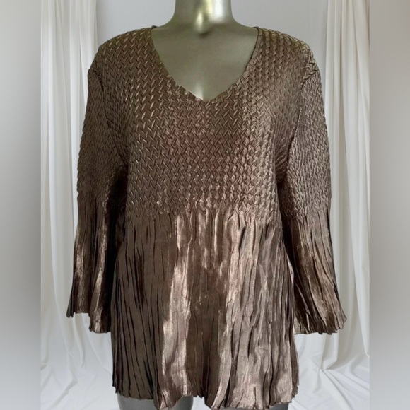 ✅💎Vintage  Loren D. Satin Blouse - Picture 1 of 12